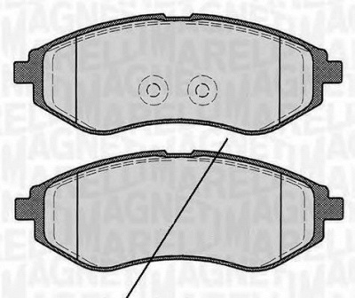 MAGNETI MARELLI 363916060511 -  Комплект тормозных колодок, дисковый тормоз